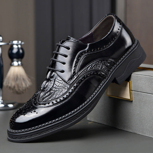 Oxford Brogue Croco — Edición Exclusiva Zenvaro + Kit de Cuidado Premium de Regalo