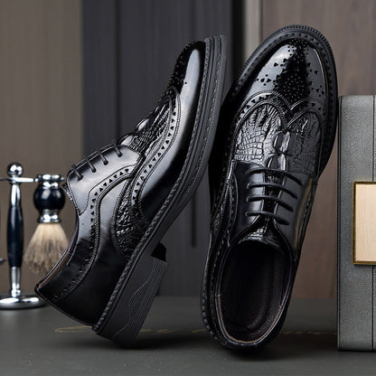 Oxford Brogue Croco — Edición Exclusiva Zenvaro + Kit de Cuidado Premium de Regalo