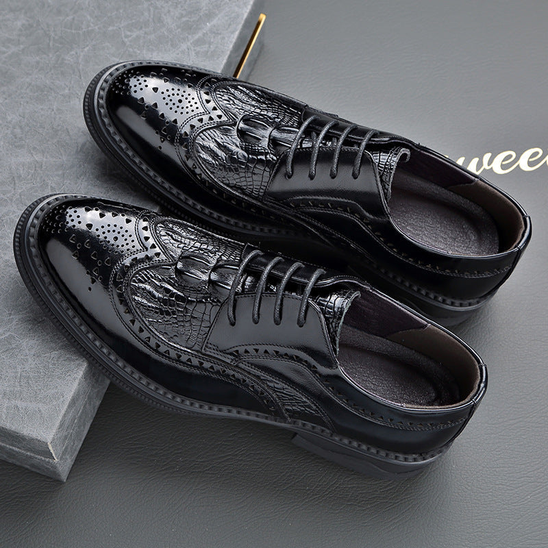 Oxford Brogue Croco — Edición Exclusiva Zenvaro + Kit de Cuidado Premium de Regalo