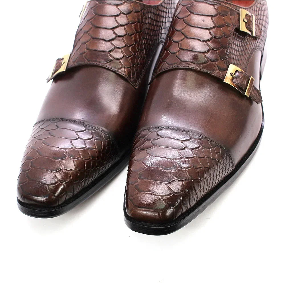 Double Monkstrap Python — Colección Zenvaro