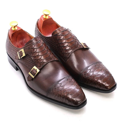 Double Monkstrap Python — Colección Zenvaro