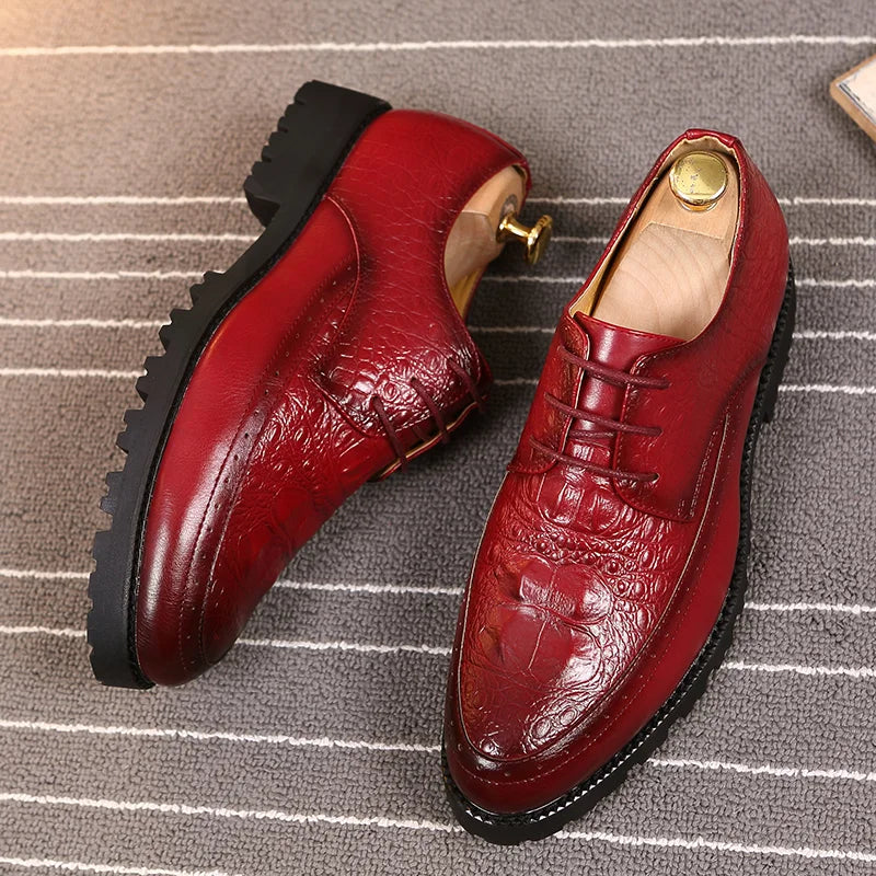 Derby Croco Platform — Edición Oscura Zenvaro