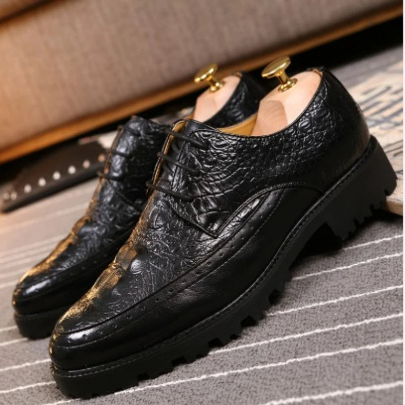 Derby Croco Platform — Edición Oscura Zenvaro