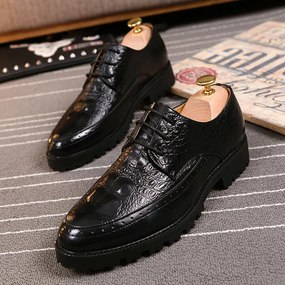 Derby Croco Platform — Edición Oscura Zenvaro