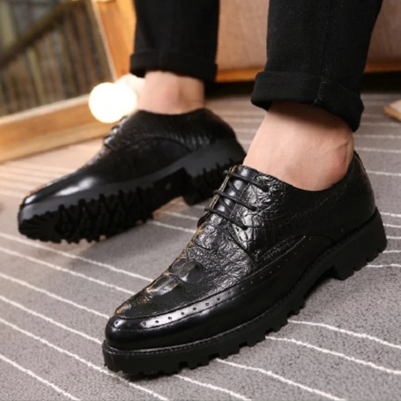 Derby Croco Platform — Edición Oscura Zenvaro