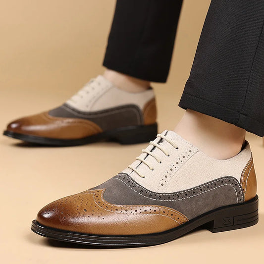 Brogue Oxford Tricolor — Edición Vintage Zenvaro