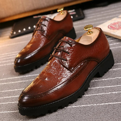 Derby Croco Platform — Edición Oscura Zenvaro