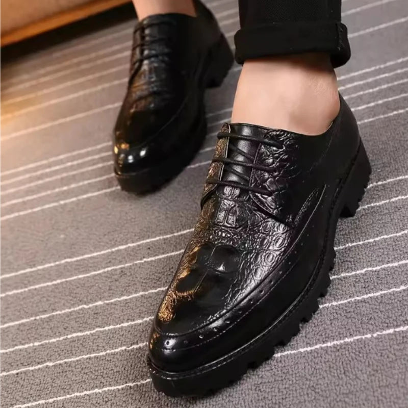 Derby Croco Platform — Edición Oscura Zenvaro