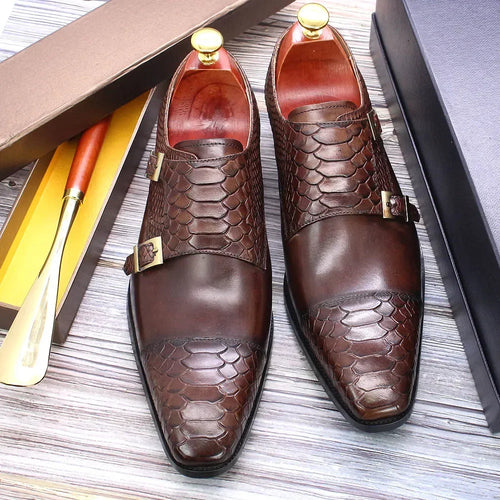 Double Monkstrap Python — Colección Zenvaro