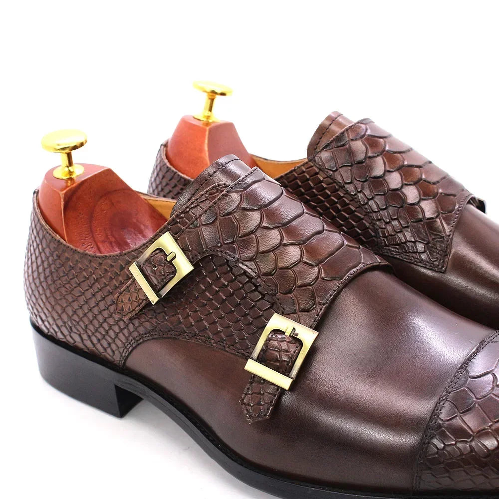 Double Monkstrap Python — Colección Zenvaro