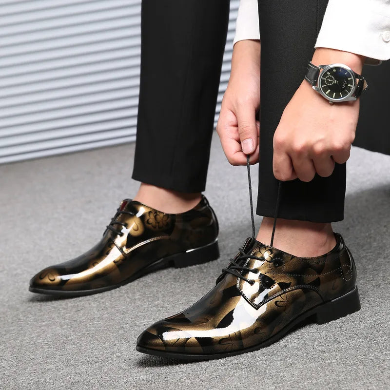 Brogue Derby Metalico — Edición Avant-Garde Zenvaro